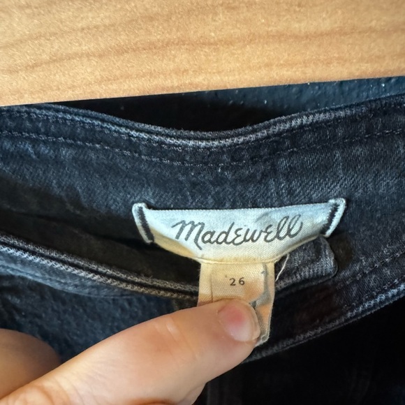 Madewell High Rise Black Ankle Skinny Pintcuck Denim Jeans Size 26 - Picture 3 of 5